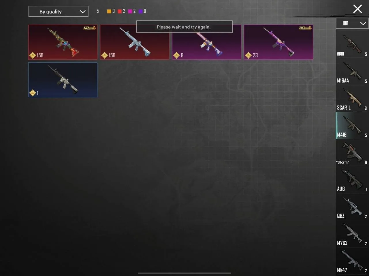 PGM277 PHARAOH LVL 4 2 FULL M416 4 GOLDEN SUITS 3 SPORTS CAR JESTER (G)